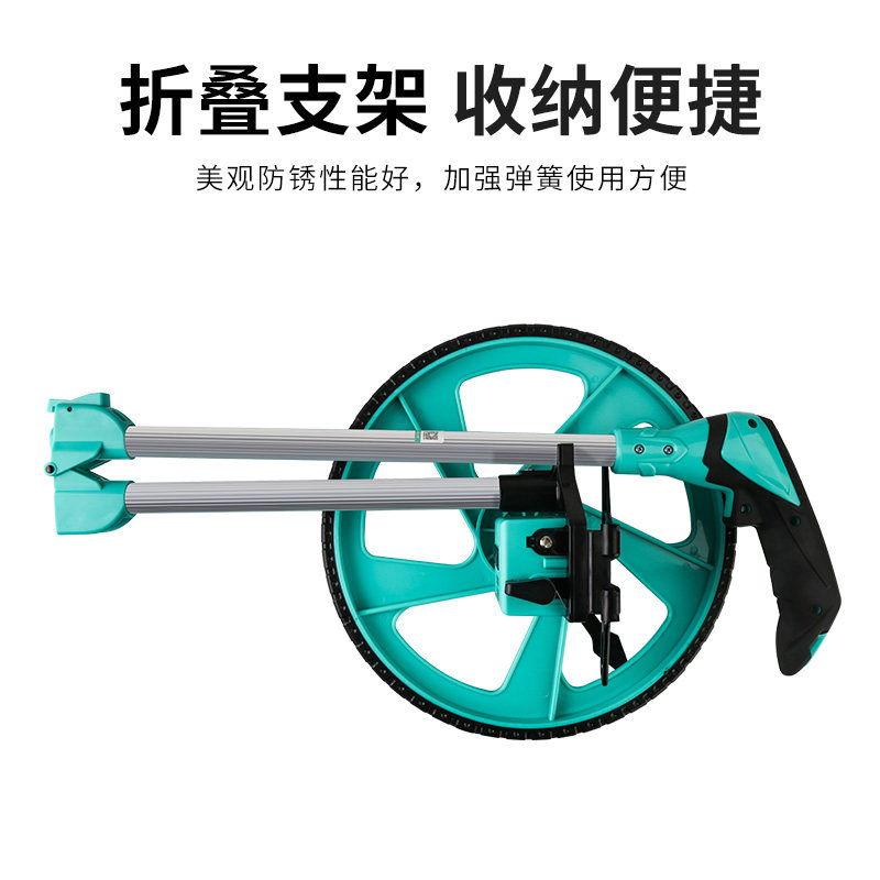 Distance Measuring Wheel Hand Push Roller Cart Electronic Measuring ...