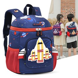 Kindergarten School Bag for Boys and Girls Aged 1-6, Cartoon Lightweight Backpack with Spine Protection for School Entry