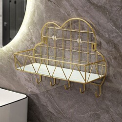 Various Small Gadgets for the Bathroom, Bathroom Decorative Storage Racks, Toilet Washbasin Wall-Mounted Fixtures