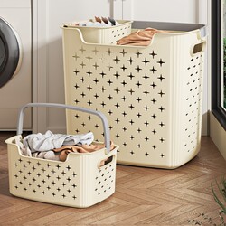 Dirty Laundry Basket for Home Use, Stylish and Large-Capacity for Bathroom, with Compartments for Sorting Dirty Clothes