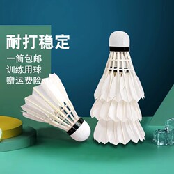 Authentic Badminton Balls, Durable for Indoor and Outdoor Training, Pack of 6 or 12, Wind-Resistant, Stable, and Not Easily Damaged