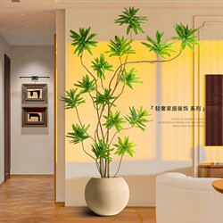 Artificial Bamboo Lilies, Large Floor-Standing Potted Plants for Living Room, Nordic Style Landscape Plants, Decorative Ornaments, Artificial Green Plants