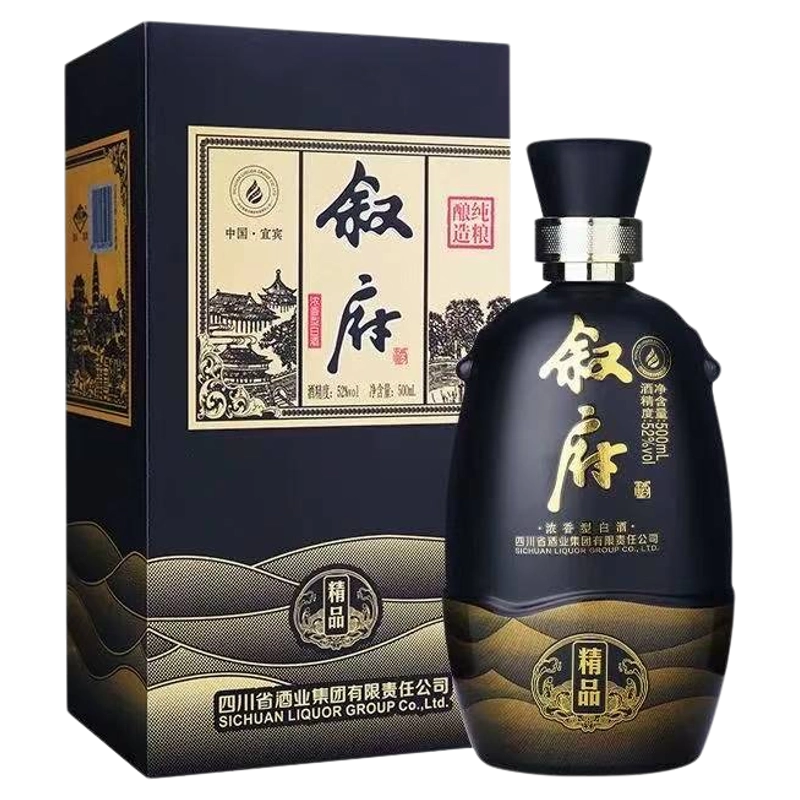 中国四川省 白酒 500mL 叙府酒精品浓香型白酒52度500ml