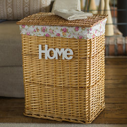 Hot-Selling Large Square Woven Storage Basket with Lid, Non-Rattan, Laundry Basket, Dirty Clothes Basket, Plain Fabric New