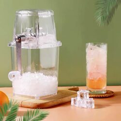 Hand-Cranked Ice Crusher, Small Household Ice Blender, Commercial Shaved Ice Machine, Ice Pellet Maker, Manual Ice Shaver