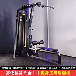 High Pull-Down Trainer for Gym Commercial Use, High and Low Pull Back Training, Back Strength Equipment, High and Low Pull Integrated Machine