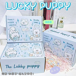 New Cartoon Samoyed Airplane Box, Reinforced High-Quality Gift Packaging Box, Card Packaging Gift Box, Express Delivery Box