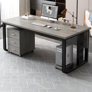 
Office desk computer table simple modern office desk and chair combination staff desk single desk boss desk