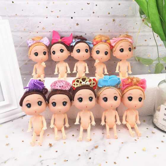 
New direct selling 12cm confused doll cake decoration Barbie ornaments naked baby mermaid doll princess birthday cake