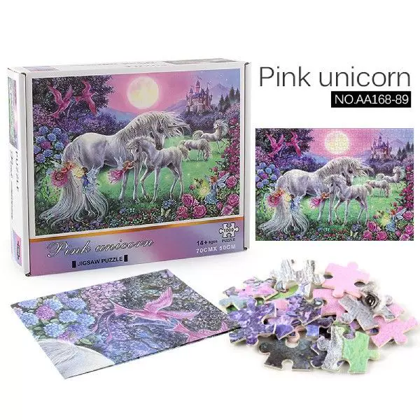 Jigsaw Puzzles 1000 Pieces Unicorn Puzzle Jigsaw Parper-Taobao