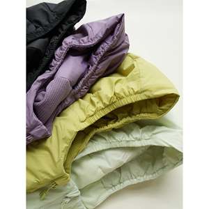 
Lightweight hooded thermal cotton jacket for women, solid color simple soft quilted jacket, water repellent and windproof, winter k