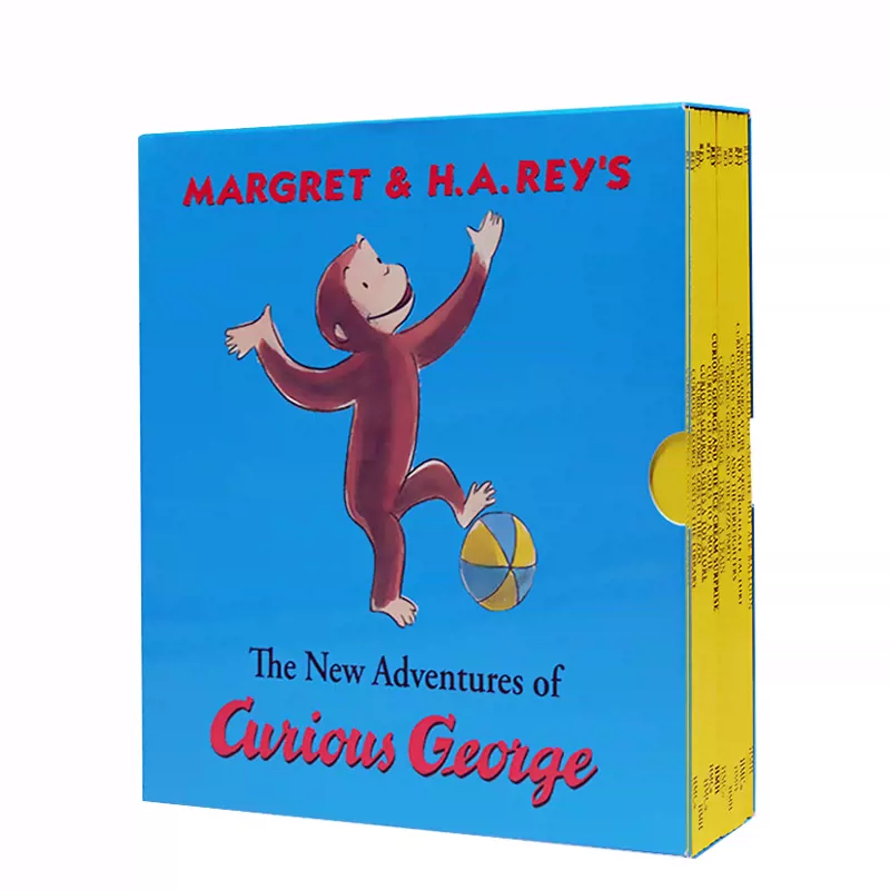 进口英文原版正版Curious George Classic Adventures 好奇猴乔治图画故事书11册盒装廖彩杏汪培珽推荐英语读物