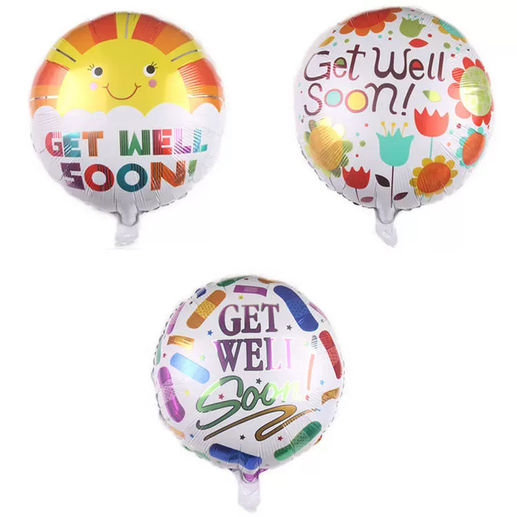 新品18寸西语早日康复Get Well Soon气球派对祝福装饰气球- Taobao