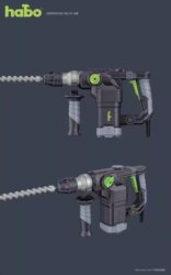 Hubble Electric Hammer, Electric Pick, High-Power Impact Drill, Multi-Functional Dual-Purpose Industrial-Grade Dual-Purpose Tool for Concrete