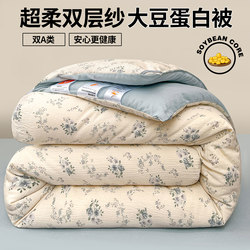 Class a Soybean Fiber Quilt, Thickened Winter Quilt, Warm Cotton Quilt, Double Full Cotton Winter Single Dormitory Winter Quilt Core 8