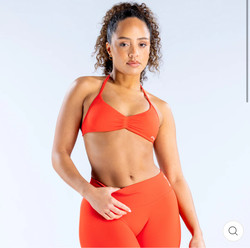 Town Store Dfyne Triangle Cup Halter Neck Impact Strappy Bra Sports Bra (Original Packaging Label) Classic