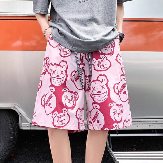 
Clearance leakage shorts men's summer thin breathable quick-drying three-quarter pants trendy casual loose beach sports pants