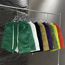 Men's Korean Style Zippered Large Pockets Loose Casual Shorts
