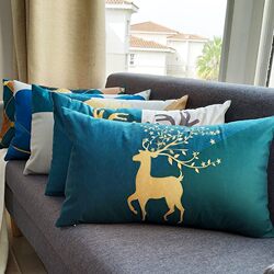 Sofa Pillow Cover Rectangular Living Room Sofa Lumbar Pillow Light Luxury Cushion Nap Pillow Backrest Throw Pillow Cover Nordic