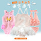 Children's swimsuit girls Swan baby baby split swimwear girl bikini princess skirt swimsuit

