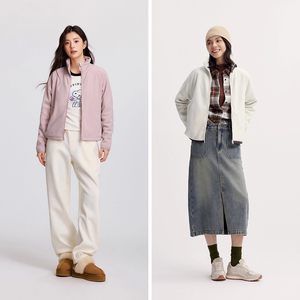 
Semir jacket women's hooded raglan sleeves loose autumn trendy embroidered contrasting color jacket American retro-TK