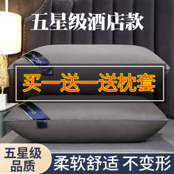Five-Star Hotel Special Pillow Core Set for Neck Protection and Sleep Aid, Home Use, One Pair of Pillowcases and One Pillow Core Set