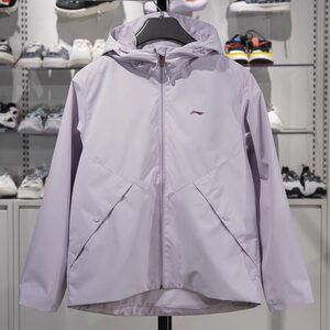 
Li Ning authentic women's sports windbreaker 2025 spring new windproof woven hooded jacket AFDV062-2-5