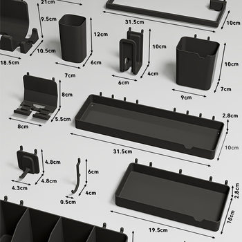 Round hole hole plate accessories 16 hole distance storage hook box