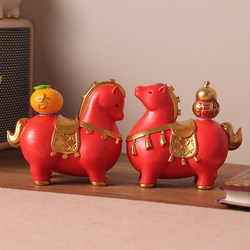 2026 Chinese New Year Mascot for Prosperity, Figurine for Living Room, Home Desktop, High-End Decoration, New Year Gift
