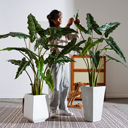 2025 New Product Salian Calla Lily Large Artificial Tree Decorative Green Plant Bionic Plant Indoor Living Room Landscaping Ornament