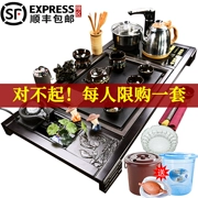Bộ trà hoàn toàn tự động, bàn trà tích hợp gia đình, khay trà, khay trà, bàn trà phòng khách đá Wujin