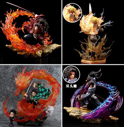 Demon Slayer Anime Gk Series Wind-Up Kuroshibami Kyōketsu Rengoku Kenichirō Peripheral Figurine Model Birthday Gift