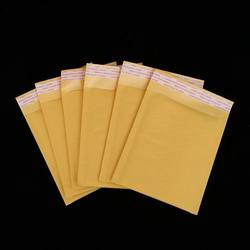 Golden Yellow Kraft Paper Bubble Envelope, Express Delivery Packaging Bag, Waterproof and Shockproof, High-End, Large Volume, Favorable Price