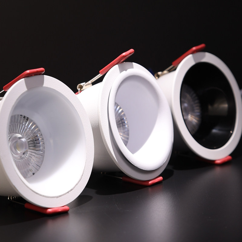 깊은 눈부심 방지 작은 언덕 눈 보호 스포트라이트 내장형 LED 천장 조명 거실 옥수수 속 메인 조명 통 없음 이중 눈꺼풀-