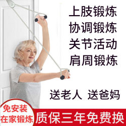 Upper Limb Arm Rehabilitation Exercise Equipment for the Elderly, Shoulder Traction Pulley, Hanging Ring, Double-Arm Coordination Tensioner