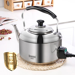 304 Old-Style Whistling Stainless Steel Large Electric Kettle for Dormitory and Home Use, Extra-Large Capacity Electric Teapot, 10 Liters