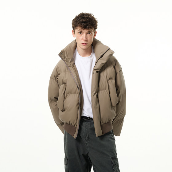 MADWITCH winter new thickened cotton clothing men and women American retro cleanfit high -end short couple jacket
