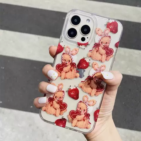 Ssself Polkadots Pearl Painted Art Illustration Phone Cases Covers For Girls iPhone 15, iPhone 14, iPhone 13, iPhone 12