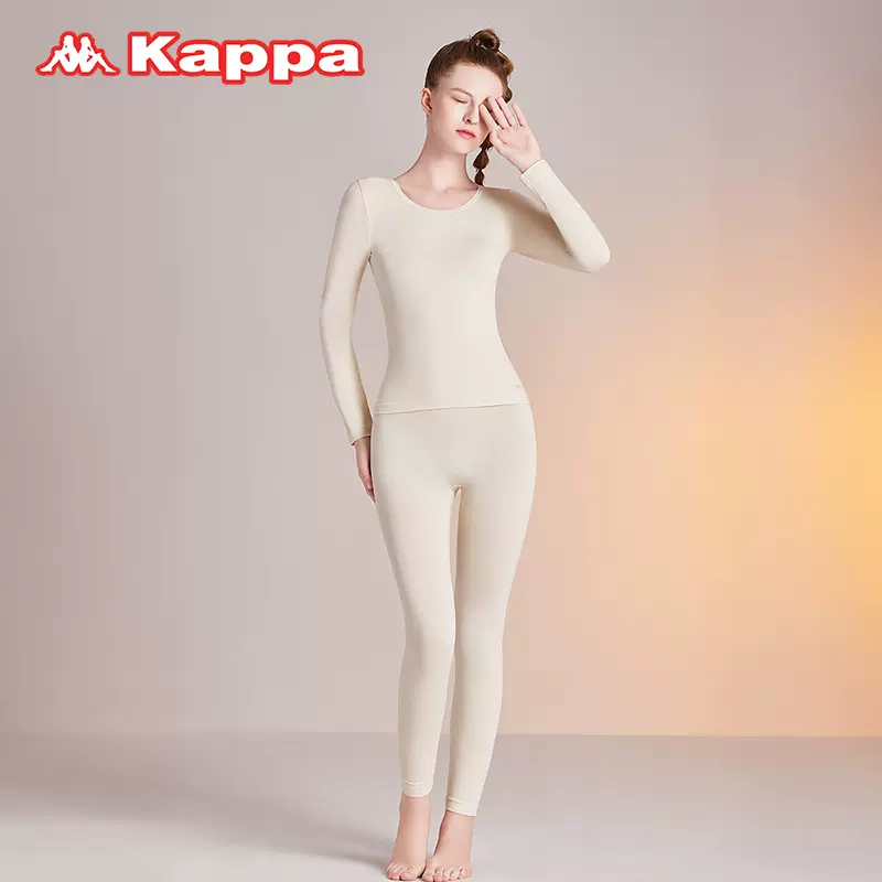 Kappa 秋冬 隐形肌底衣 女式秋衣秋裤保暖套装 天猫优惠券折后￥49.9包邮（￥99.9-50）3色可选