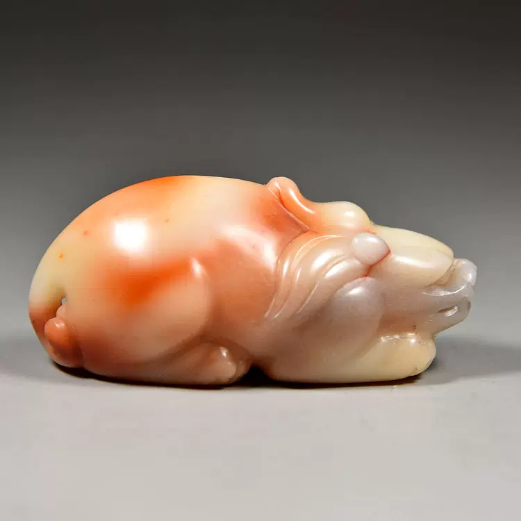 藏出 古董品 寿山石 細密彫刻 乘風破浪 置物 擺件 古賞物  寿山石雕摆件价格报价行情- 京东