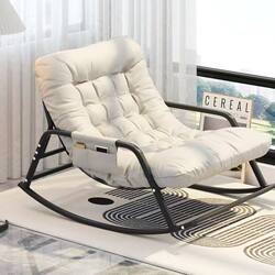 Rocking Chair Double Rocking Recliner for Adults to Sleep at Home, Nap Recliner for Balcony, Living Room, Lazy Person's Nap Chair