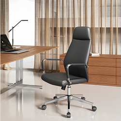 Ergonomic Chair, Carefully Selected Genuine Leather Office Chair, Office Executive Chair, Comfortable for Long Sitting, Business and Home Computer Chair