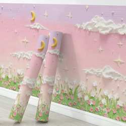 Self-Adhesive Waterproof and Moisture-Proof Wallpaper for Bay Windows, Bedroom, Living Room, Decorative Cover-Up, Children's Room, Dormitory Wall Stickers, Renovation, Thickened