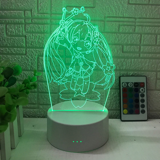 初音ミク　テーブルランプ 初音ミク ナイトライト - LED アニメ テーブルランプ