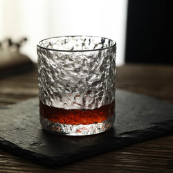 Household Personalized Hammered Glass Cup Japanese-Style Collectible Handmade Frosted Whiskey Glass High-End Beer Glass