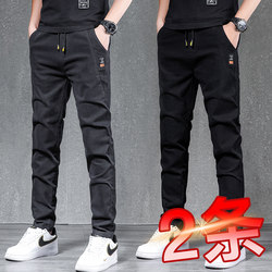 Fleece-Lined Thickened Men's Jeans, New Autumn and Winter Trendy Brand Slim Fit Skinny Pants, Men's Straight-Leg Height-Enhancing Casual Long Pants