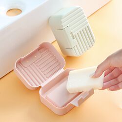 New Style Soap Box with Lid for Student Dormitory Bathroom, Travel Portable, Creative Home Use, Cute Soap Box