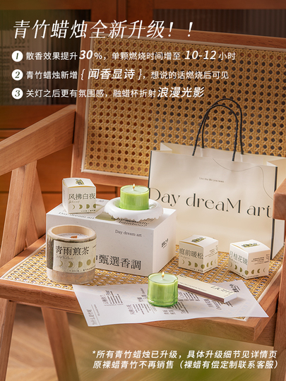 新品未使用★Hendor Schama アロマキャンドル ギフトボックス付き In Imagination 竹アロマセラピーキャンドルギフトボックス