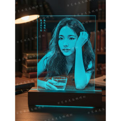 New Year's Gift, Handmade Glass Painting with a High-End Feel, Gift for Girlfriend's Birthday, Couple's Intangible Cultural Heritage Glassware, Christmas Gift