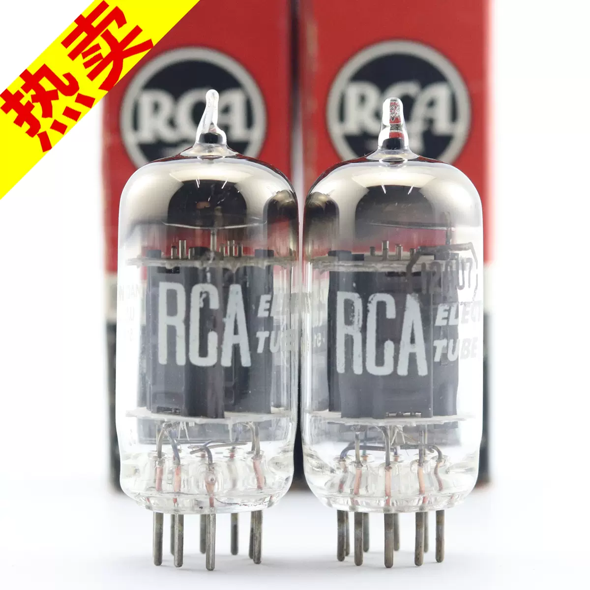 精選配對全新美國RCA 12AU7/ECC82/5814A D環長坑屏12au7真空管-Taobao
